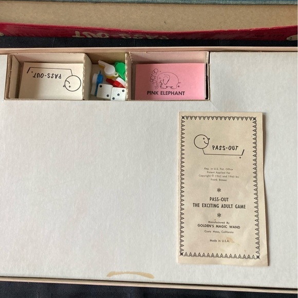 PassOut!  Board Game 1965 Vintage - Picture 3 of 6